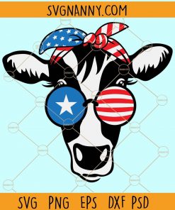 Patriotic heifer svg