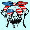 Patriotic pug svg
