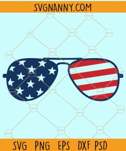 Patriotic sunglasses svg