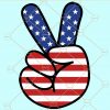 Peace 4th of july svg
