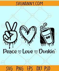 Peace love dunking svg