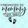 Promoted to mommy 2021 svg