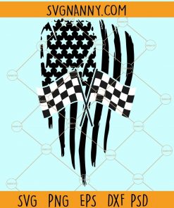 Racing america flag svg