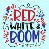 Red white and boom svg
