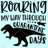 Roaring my way through quarantine days svg