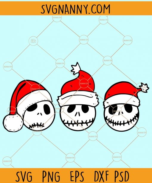 Scary santa faces svg