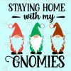 Staying home with my gnomes svg
