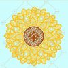 Sunflower mandala svg