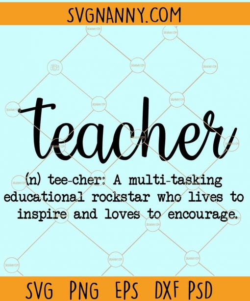 Teacher defination svg
