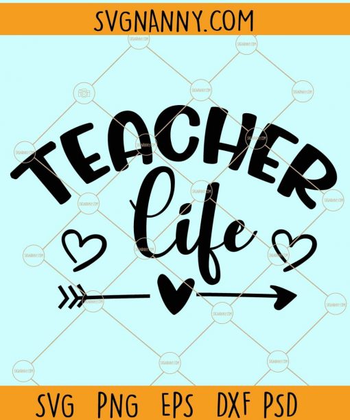 Teacher life svg