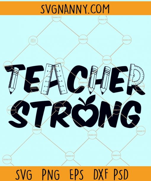 Teacher strong svg