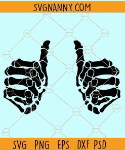 Thumbs up skeleton svg