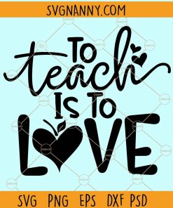 To teach is to love svg