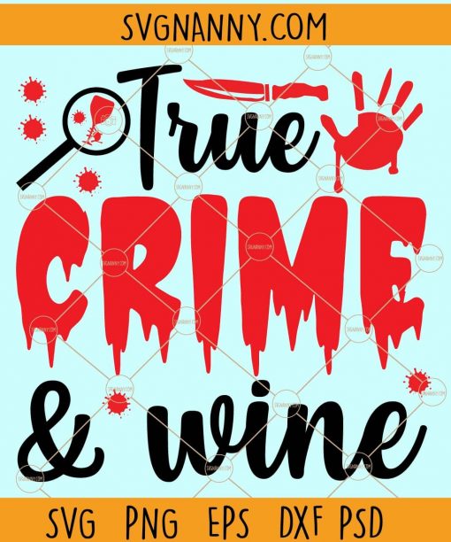True crime and wine svg