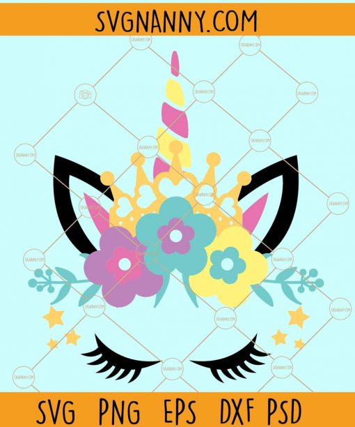 Unicorn face svg