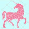 Unicorn mandala svg