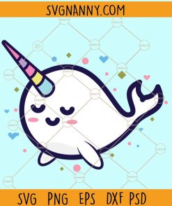 Unicorn narwhal svg