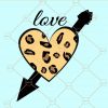 Valentine heart symbol SVG