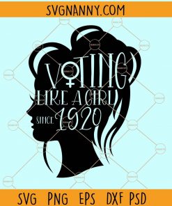 Voting like a girl since 1920 svg