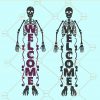 Welcome skeleton svg