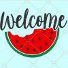 Welcome watermelon svg