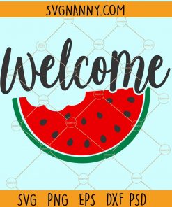 Welcome watermelon svg