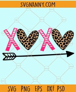 Xoxo cheetah print svg