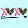 Xoxo leopard print svg