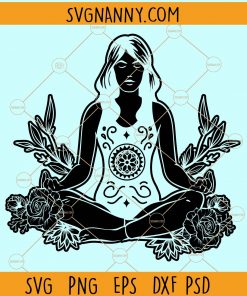 Yoga girl svg