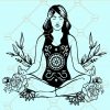 Yoga girl svg