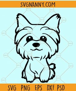 Yorkie dog svg