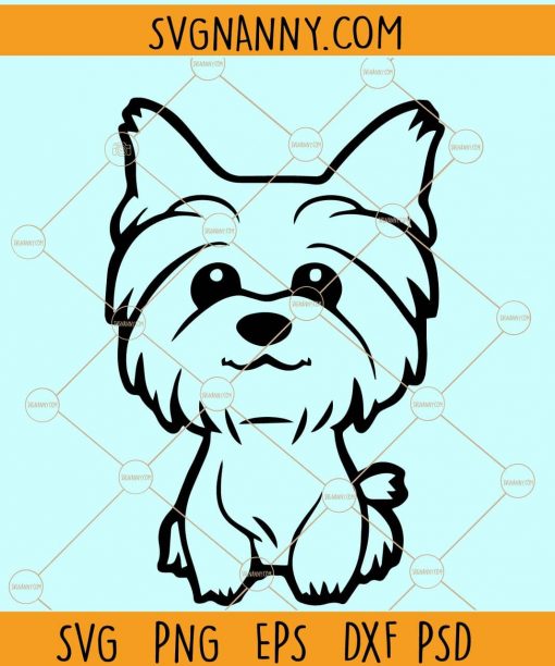 Yorkie dog svg