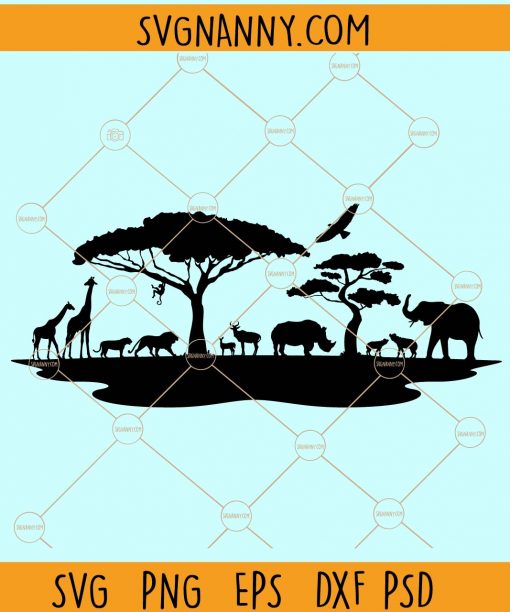 Africa safari svg