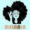 Afro girl melanin svg