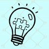 Autism bulb svg