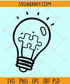 Autism bulb svg