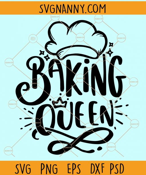 Baking queen svg