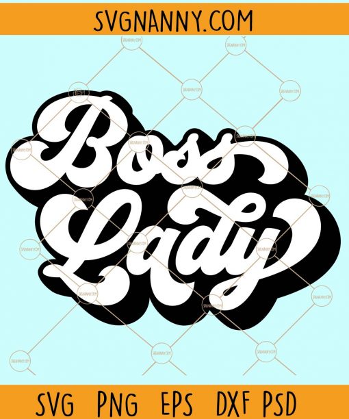 Boss lady retro svg