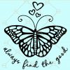 Butterfly always find the good svg