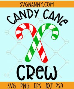 Candy cane crew svg