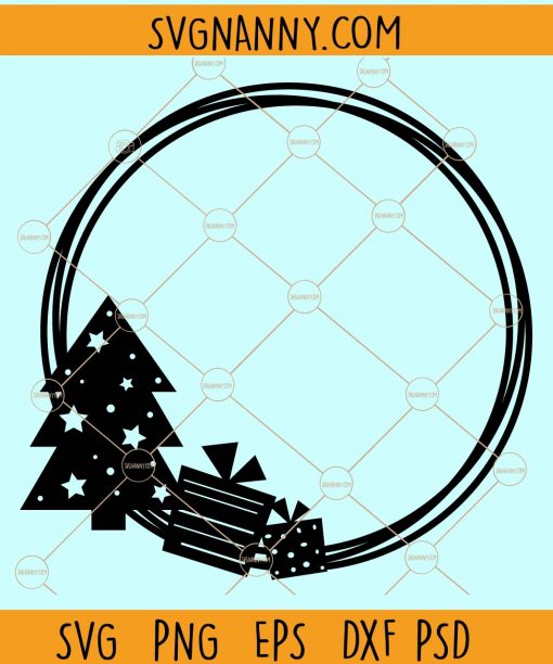 Christmas wreath svg