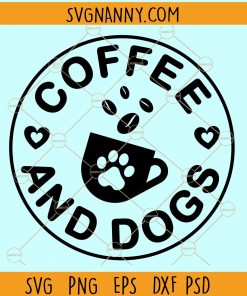 Coffee and dogs svg