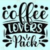Coffee lovers pack svg