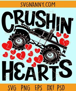 Crushin' hearts truck svg