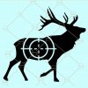 Deer hunting target svg