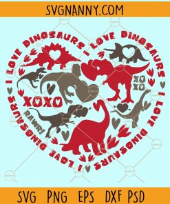 Dinosaur heart svg