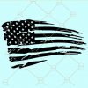 Distressed american flag svg