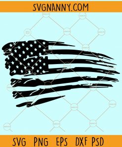 Distressed american flag svg