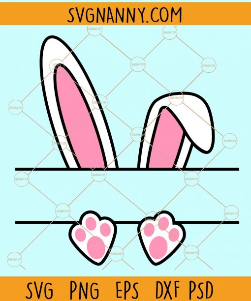 Easter name frame svg