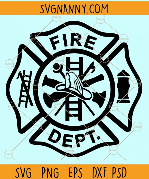 Fire department firefighter svg